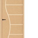 Ver imagem 2 de Folha de Porta em Madeira Frisada 7 210x90x3,5cm Gitale Portas Marrom