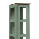 Ver imagem 2 de Cristaleira 1 Porta e Laterais em Vidro 2 Prateleiras 60111 Linz Móveis - Verde Musgo/imbuia Glazer