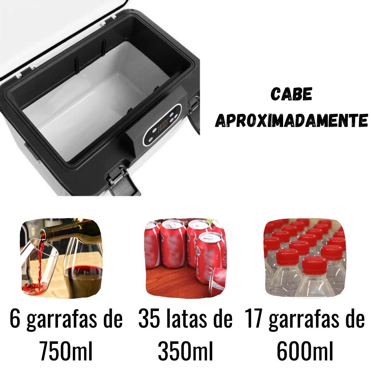 Geladeira e Aquecedor Automotivo Portátil 19l 12v 24v - 4