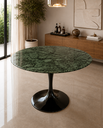 Ver imagem 1 de Mesa de Jantar Saarinen Preto Redonda 80cm - Verde Guatemala