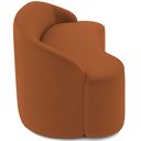 Ver imagem 6 de Sofá 3 Lugares Curvo Sala de Estar Living Lótus D02 Veludo Telha 210 Cm D-262 - Lyam Decor