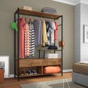 Ver imagem 1 de Guarda Roupa Closet 2 Gavetas Barcelona Preto-demolição - Artefamol