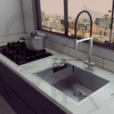 Ver imagem 5 de Cuba em Aço Inox Lava Louça C/ Escorredor 70x40 P/ Cozinha a