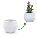 Ver imagem 6 de Vaso Decorativo Plástico Cachepot Redondo Branco p/ Plantas