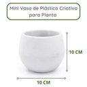 Ver imagem 4 de Vaso Decorativo Plástico Cachepot Redondo Branco p/ Plantas
