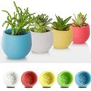 Ver imagem 2 de Vaso Decorativo Plástico Cachepot Redondo Branco p/ Plantas