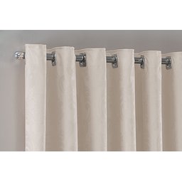 Cortina Jacquard Luxo em Tecido Semi Blackout Sala 5,00x2,80:bege - 4