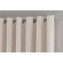 Cortina Jacquard Luxo em Tecido Semi Blackout Sala 5,00x2,80:bege - 3