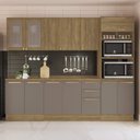 Ver imagem 1 de Armário de Cozinha Modulada Completa Reta 7 Peças 2,70m 204 Botanic Kappesberg