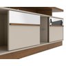 Conjunto Rack Recife e Painel Off White/Nogueira com LED - Linea Brasil - 5