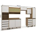 Ver imagem 3 de Cozinha Compacta 7 Peças 8 Portas 8 Gavetas Confort Branco/Cinamomo/Off-White