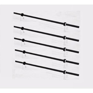 Kit 5 Barras Body Pump Com Presilhas Musculação Funcional