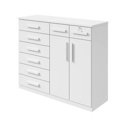 Cômoda com 8 Gavetas e 2 Portas Toronto Móveis Lopas - 2