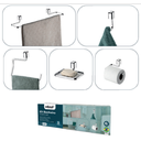 Ver imagem 2 de Kit de Banheiro para Pendurar Parede 5 Peças Schmitt Aramado:cromado