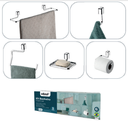 Ver imagem 2 de Kit de Banheiro para Pendurar Parede 5 Peças Schmitt Aramado:cromado