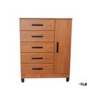 Ver imagem 6 de Cômoda Sapateira Gaveteiro Multiuso 1 Porta 5 Gavetas Cinamomo