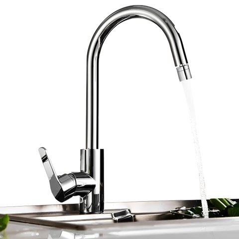 Torneira Gourmet Slim Acabamento Escovado para Banheiro Lavabo Lavatorio Cozinha Misturador Monocoma