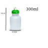 Kit 140 Mini Garrafas Squeeze 300ml plástico transparente tampa verde - 2