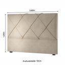 Ver imagem 2 de Cabeceira Cama Queen Elegance 160cm X 125cm Veludo Viero