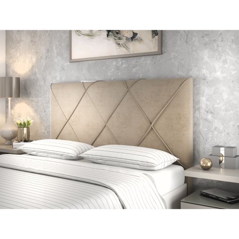 Cabeceira Cama Queen Elegance 160cm X 125cm Veludo Viero
