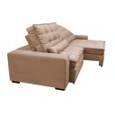 Ver mais imagens de Sofá Retrátil e Reclinável 2,32m Molas Ensacadas Cama inBox Catar Velusoft Bege