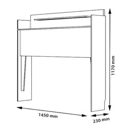 Cabeceira com 02 Prateleiras Casal Selene Naturalle - 3 Cabeceira com 02 Prateleiras Casal Selene Naturalle - 3