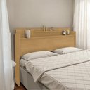 Ver imagem 1 de Cabeceira com 02 Prateleiras Casal Selene Naturalle