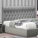 Ver imagem 1 de Cabeceira Tóquio 120 cm Suede Cinza