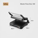 Ver imagem 6 de Master Press Duo 180 Mondial Preto/inox Pg-01-180 Press Grill Pg-01-180 127v/60hz