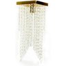 Lustre Pendente Plafon Cristal Crilick Pl7201 Dourado - 1