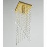 Lustre Pendente Plafon Cristal Crilick Pl7201 Dourado - 5