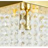 Lustre Pendente Plafon Cristal Crilick Pl7201 Dourado - 6