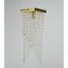 Lustre Pendente Plafon Cristal Crilick Pl7201 Dourado - 4