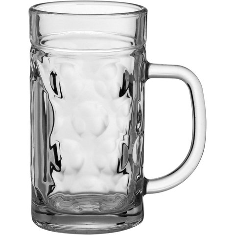 CANECA CERVEJA 15x12x5cm 570ml VIDRO TRANSPARENTE