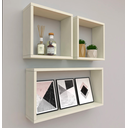 Ver imagem 2 de Kit com 3 Nichos Decoração para Sala Nude Retangular