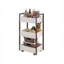 Ver imagem 2 de Carrinho Multiuso 3 Prateleiras Cozinha Vallue Branco G96 - Gran Belo