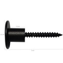 Ver imagem 3 de Pino Suporte para Espelho Adnet Pendurador de Casaco de Parede Aço Carbono 1,5cm Preto