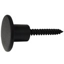 Ver imagem 1 de Pino Suporte para Espelho Adnet Pendurador de Casaco de Parede Aço Carbono 1,5cm Preto