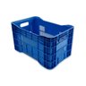 Caixa Plástica Vazada tipo Hortifruti - Azul - 1