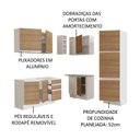 Ver imagem 5 de Armário de Cozinha Completa de Canto 329cm Branco Rustic Glamy Madesa 01