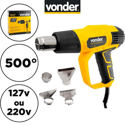 Soprador Termico Pistola Ar Quente Profissional Com 4 Bicos 220v 1500W STV150 Vonder - 5