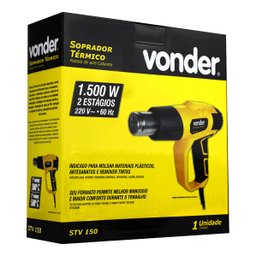 Soprador Termico Pistola Ar Quente Profissional Com 4 Bicos 220v 1500W STV150 Vonder - 6
