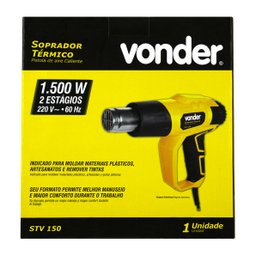 Soprador Termico Pistola Ar Quente Profissional Com 4 Bicos 220v 1500W STV150 Vonder - 7