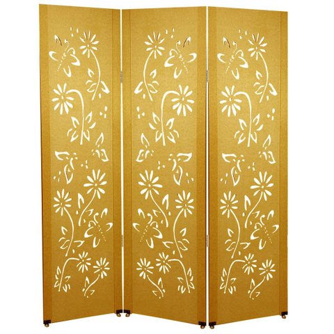 Biombo Margarida 3 Folhas c/ 06 Pezinhos