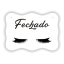 Ver imagem 2 de Placa Aberto Fechado Salão De Beleza Olhos Olho