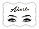 Ver imagem 1 de Placa Aberto Fechado Salão De Beleza Olhos Olho