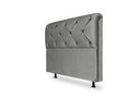 Ver imagem 1 de Cabeceira De Cama Box Daiana Casal 140cm X 118cm Suede Cinza Ms Decor