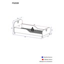 Ver imagem 3 de Cama Solteiro para colchão 88 x 188 cm 100% MDF Multimóveis FG2320 Branca