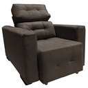 Ver imagem 2 de Poltrona Do Papai Reclinável Retrátil Isabelle Marrom