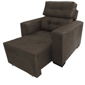 Poltrona Do Papai Reclinável Retrátil Isabelle Marrom